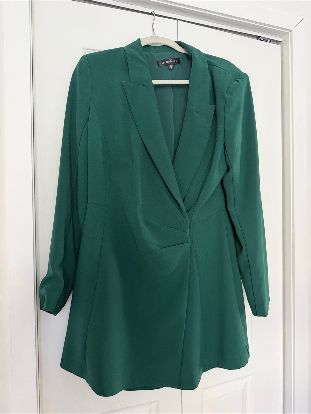 Dynamite Deep Green Structured Blazer